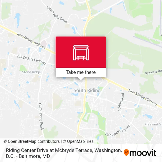 Riding Center Drive at Mcbryde Terrace map