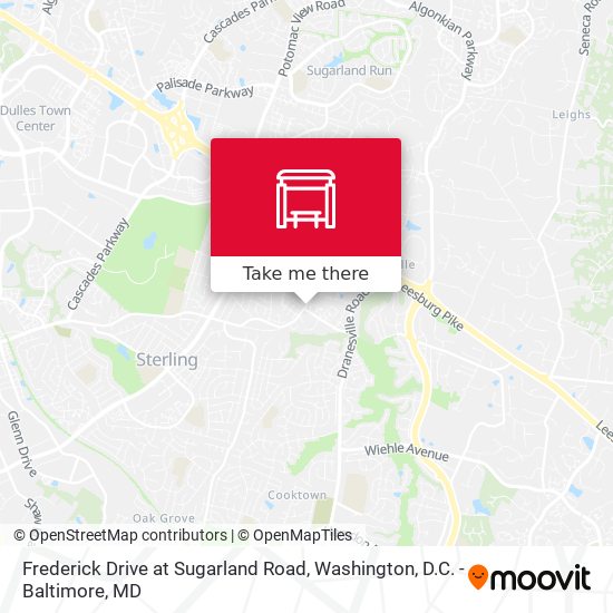 Frederick Drive at Sugarland Road map