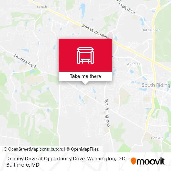Destiny Drive at Opportunity Drive map