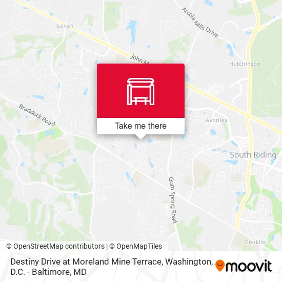 Destiny Drive at Moreland Mine Terrace map