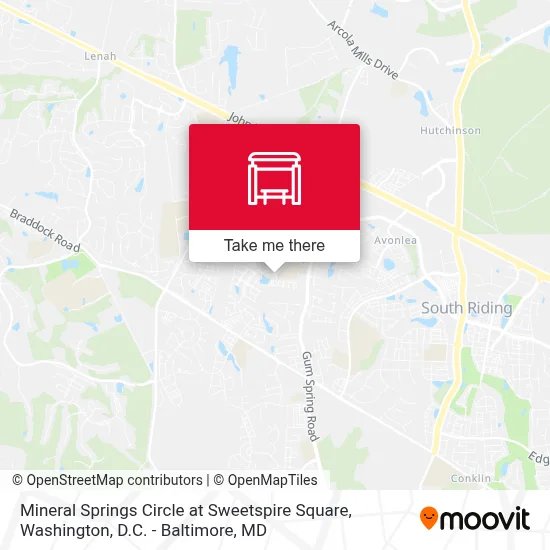 Mineral Springs Circle at Sweetspire Square map