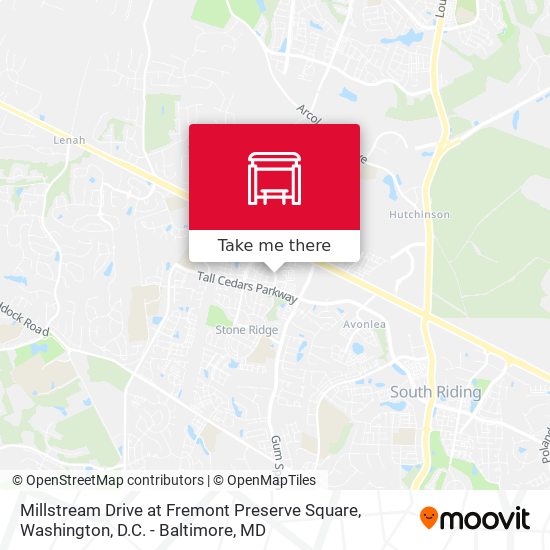 Mapa de Millstream Drive at Fremont Preserve Square
