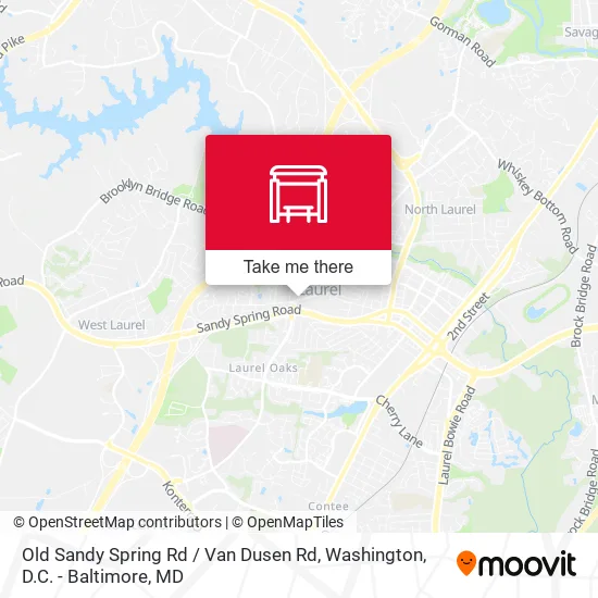 Old Sandy Spring Rd / Van Dusen Rd map
