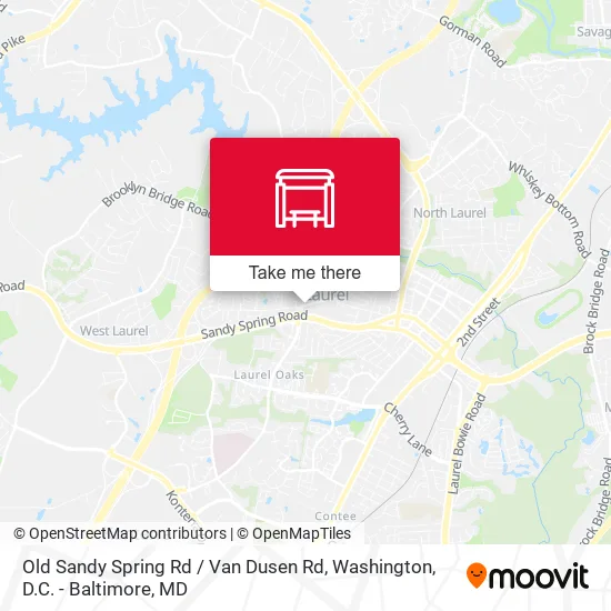 Old Sandy Spring Rd / Van Dusen Rd map
