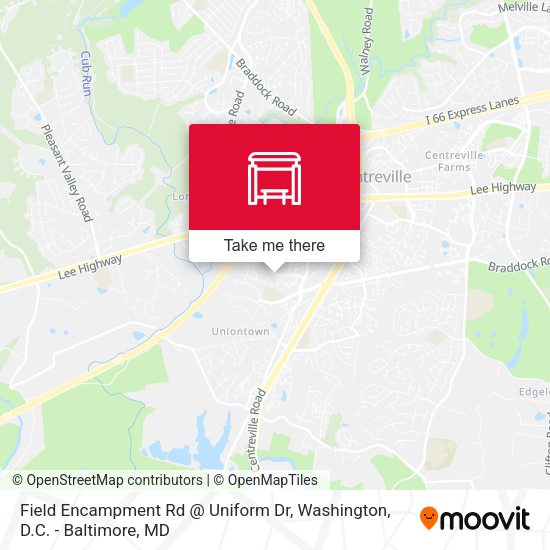 Field Encampment Rd @ Uniform Dr map