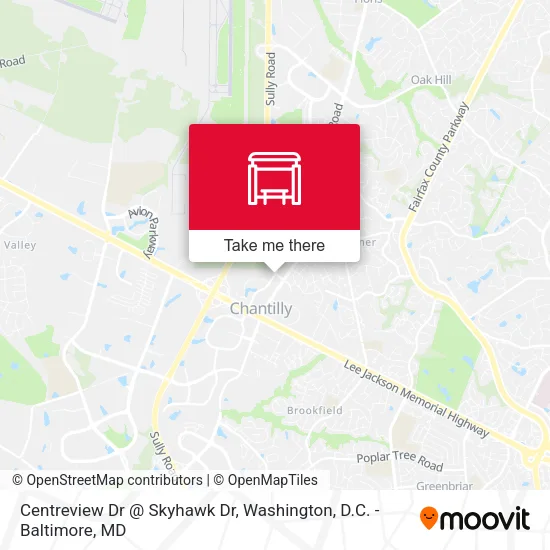 Mapa de Centreview Dr @ Skyhawk Dr
