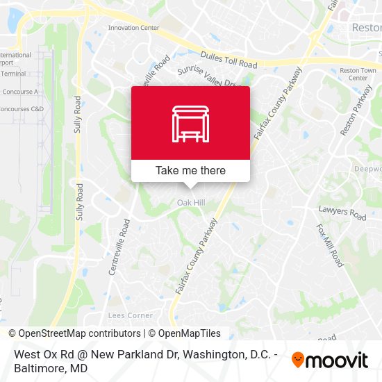 Mapa de West Ox Rd @ New Parkland Dr