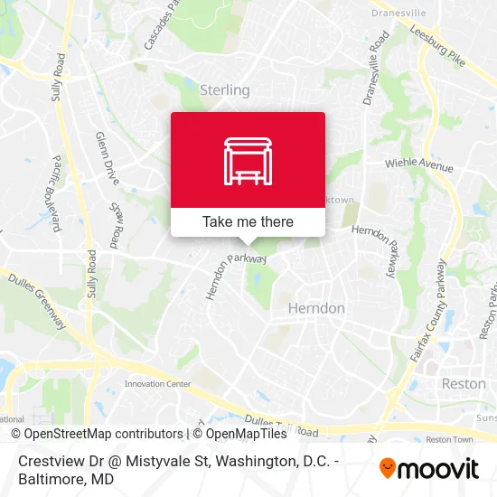 Crestview Dr @ Mistyvale St map