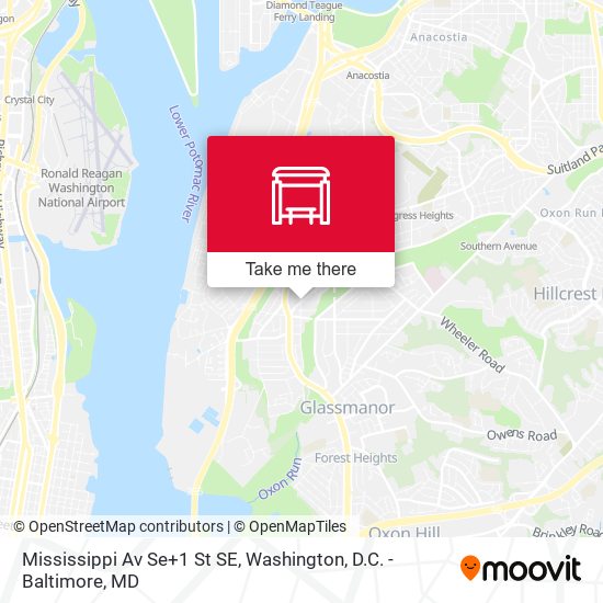 Mississippi Av Se+1 St SE map