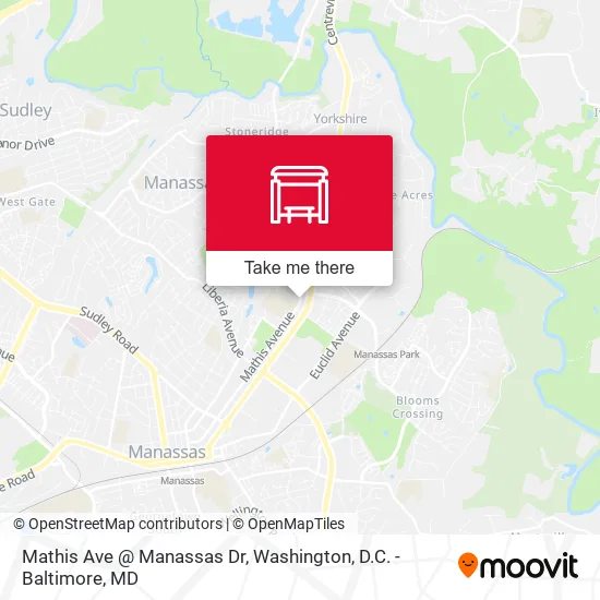 Mathis Ave @ Manassas Dr map