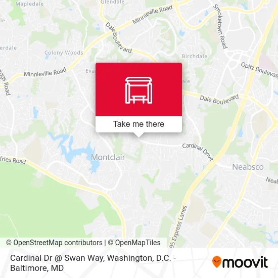 Cardinal Dr @ Swan Way map