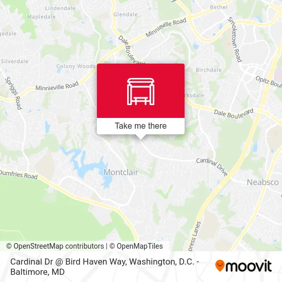 Cardinal Dr @ Bird Haven Way map