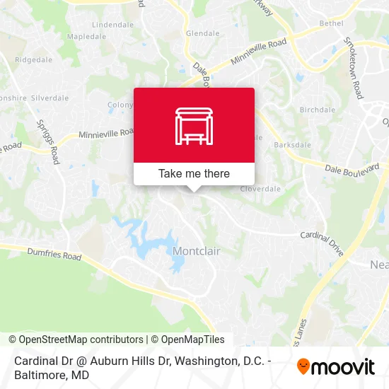 Cardinal Dr @ Auburn Hills Dr map