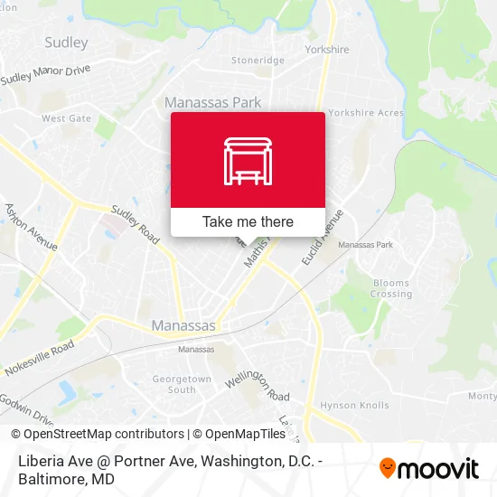 Liberia Ave @ Portner Ave map