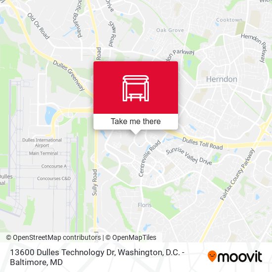 Mapa de 13600 Dulles Technology Dr