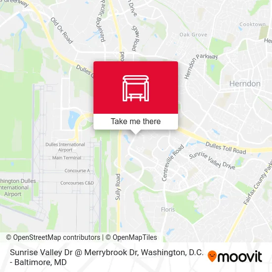 Sunrise Valley Dr @ Merrybrook Dr map