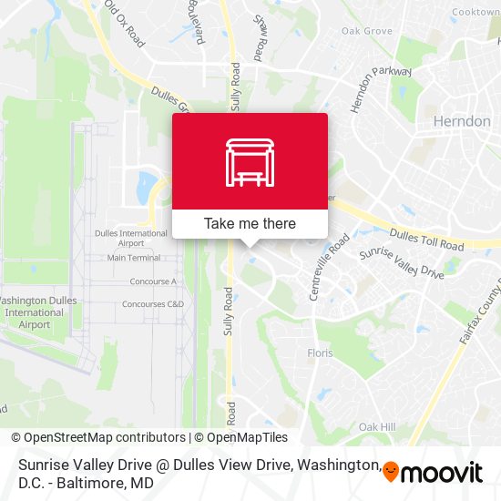 Sunrise Valley Drive @ Dulles View Drive map