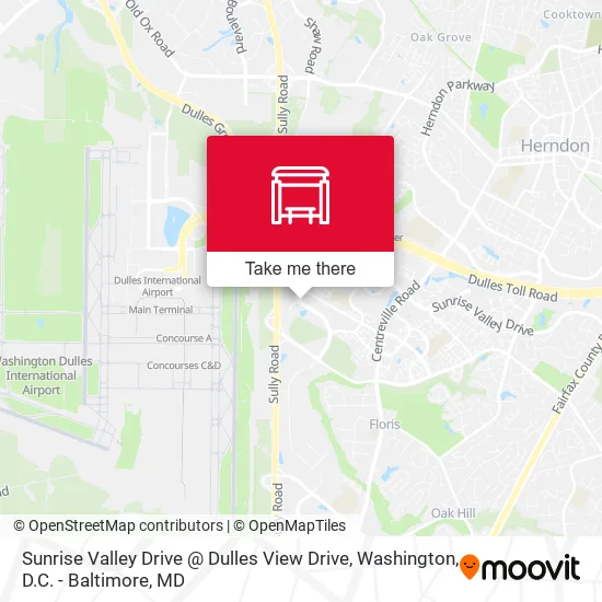 Sunrise Valley Drive @ Dulles View Drive map