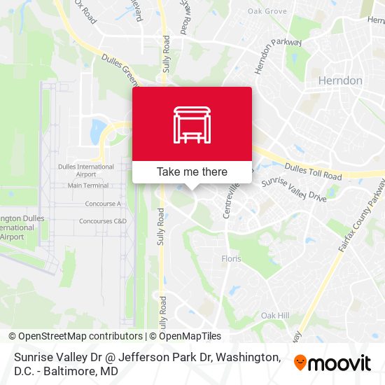 Mapa de Sunrise Valley Dr @ Jefferson Park Dr