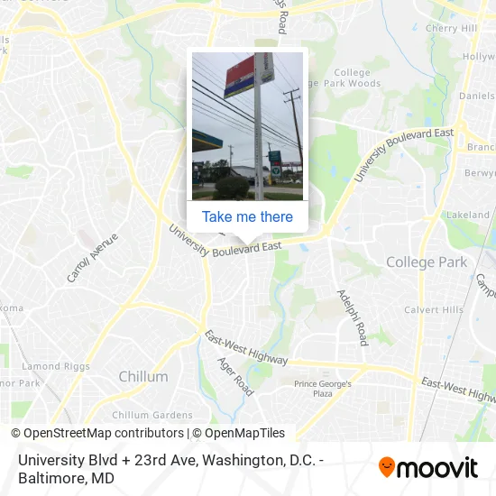 University Blvd + 23rd Ave map
