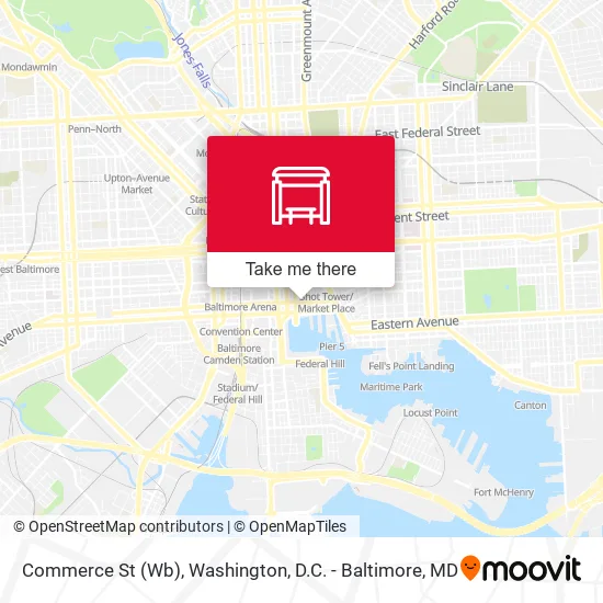 Commerce St (Wb) map