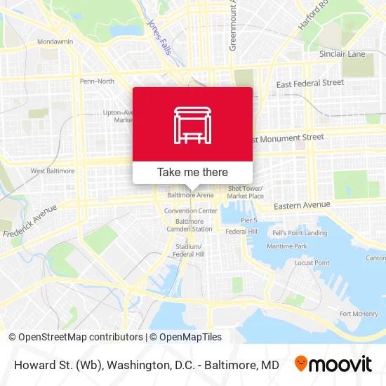 Howard St. (Wb) map