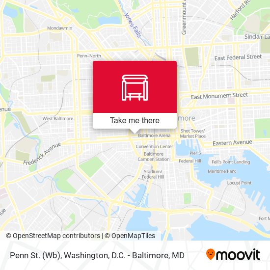 Penn St. (Wb) map
