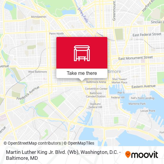Mapa de Martin Luther King Jr. Blvd. (Wb)
