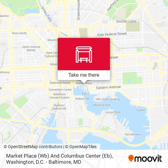Market Place (Wb) And Columbus Center (Eb) map