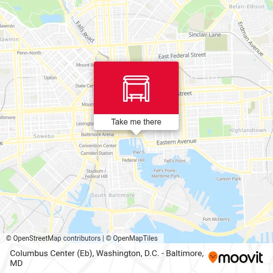 Columbus Center (Eb) map
