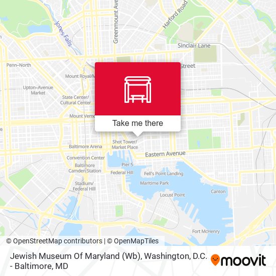 Mapa de Jewish Museum Of Maryland (Wb)