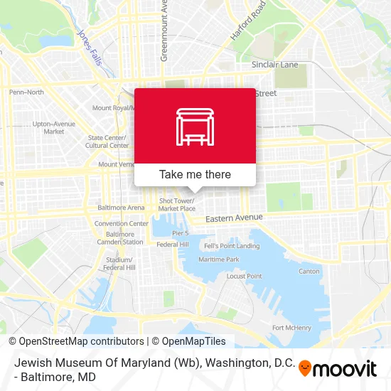 Jewish Museum Of Maryland (Wb) map