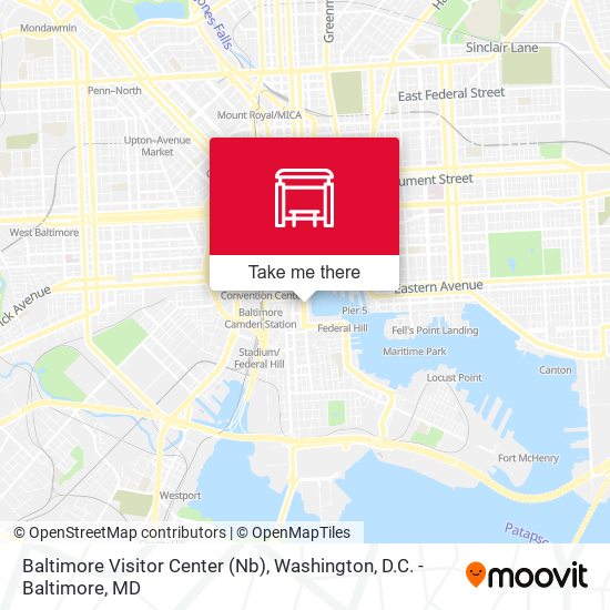 Mapa de Baltimore Visitor Center (Nb)