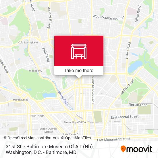 31st St. - Baltimore Museum Of Art (Nb) map