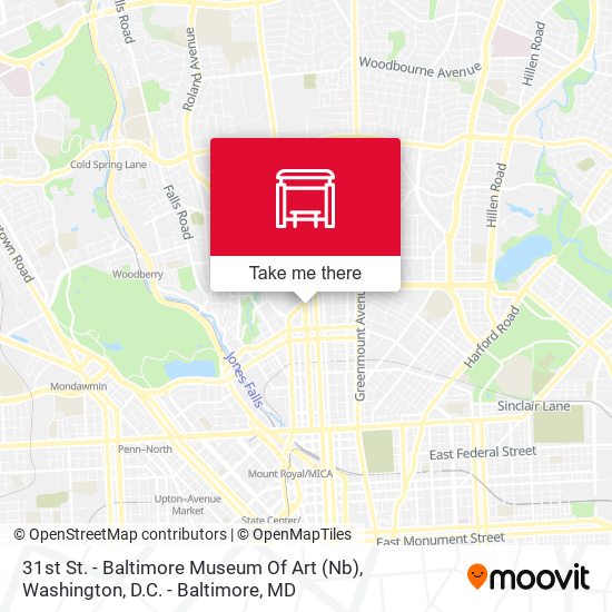 Mapa de 31st St. - Baltimore Museum Of Art (Nb)