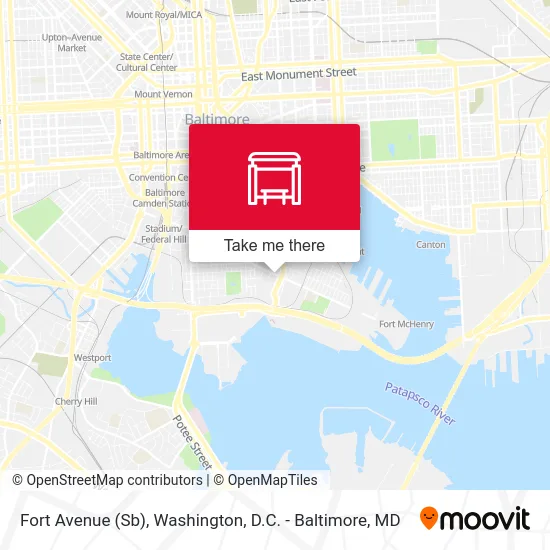 Fort Avenue (Sb) map