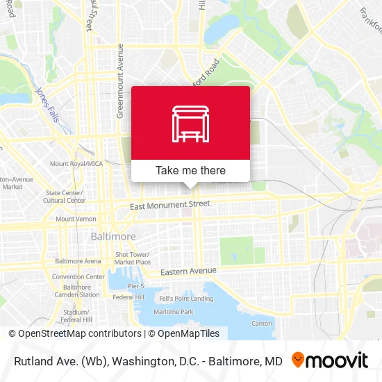Rutland Ave. (Wb) map