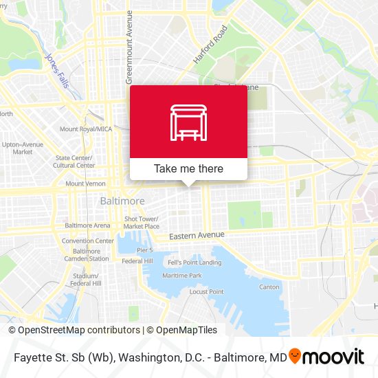 Fayette St. Sb (Wb) map