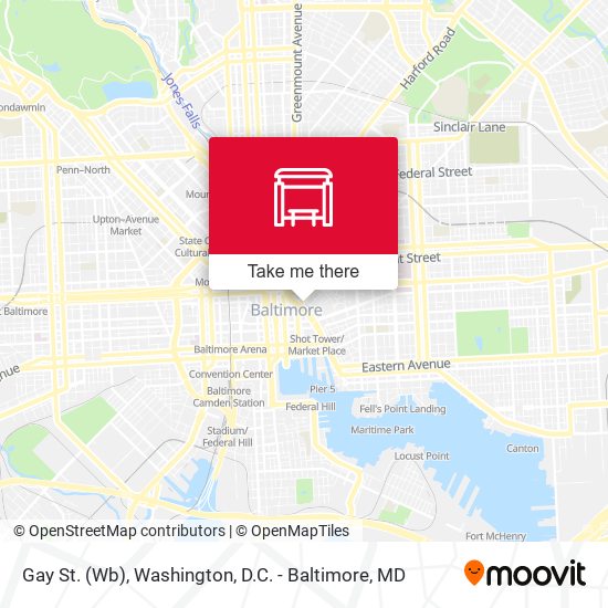 Gay St. (Wb) map