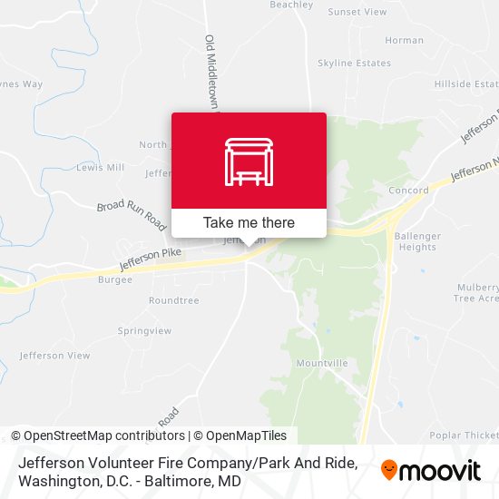 Jefferson Volunteer Fire Company / Park And Ride map