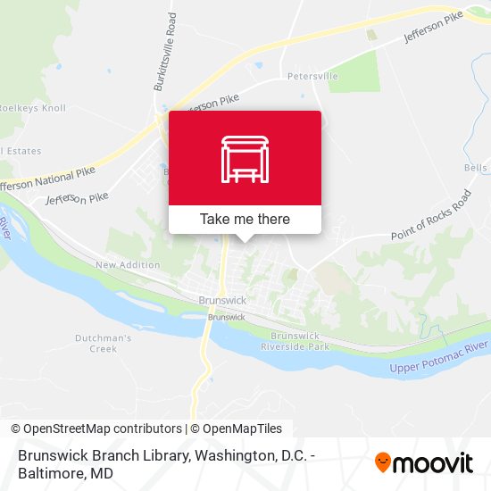 Brunswick Branch Library map