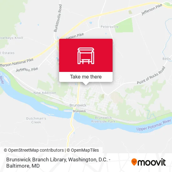 Brunswick Branch Library map