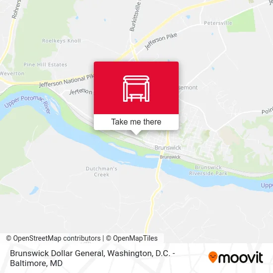 Brunswick Dollar General map