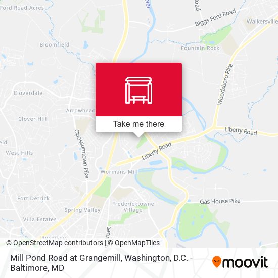 Mill Pond Road at Grangemill map