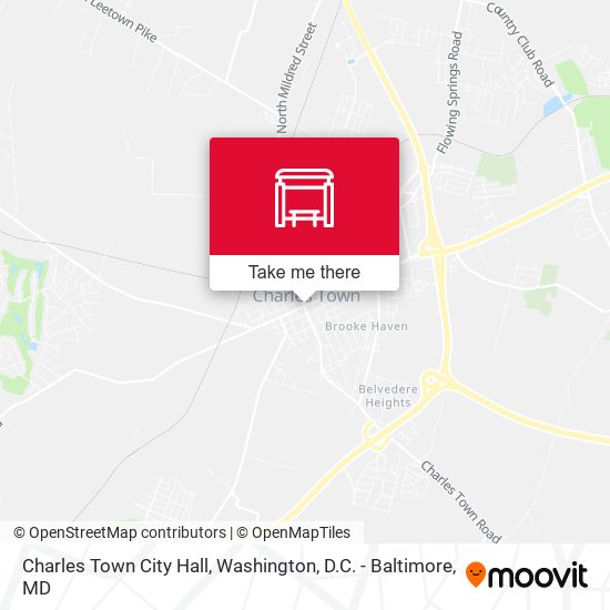 Charles Town City Hall map