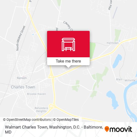 Walmart Charles Town map