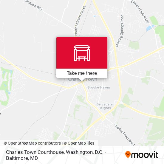Charles Town Courthouse map