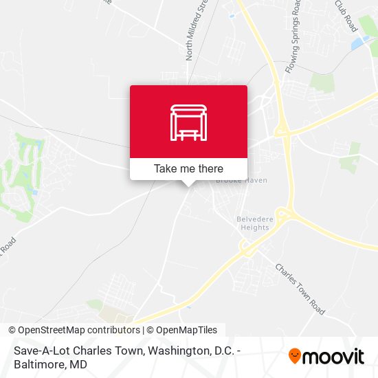 Save-A-Lot Charles Town map
