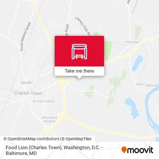 Food Lion (Charles Town) map