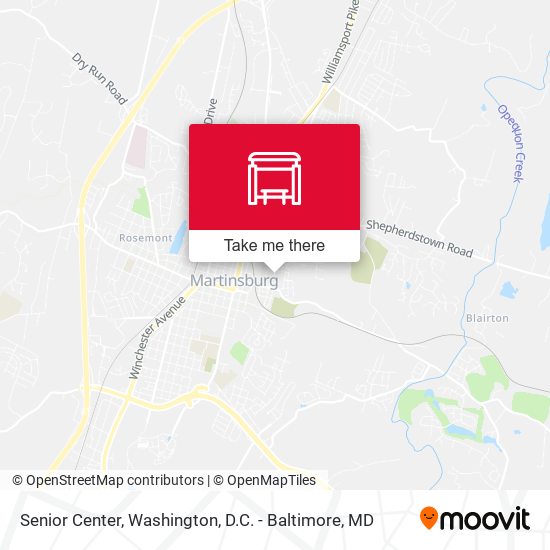 Senior Center map